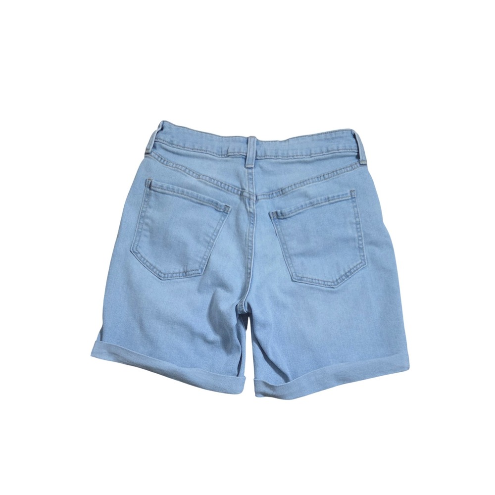 Old Navy High Rise Wow Denim Shorts Light Wash Rolled Hem Size 2 Womens - Picture 3 of 6